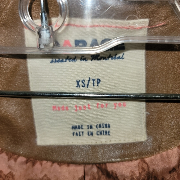 Faux hooded leather jacket - Picture 4 of 5